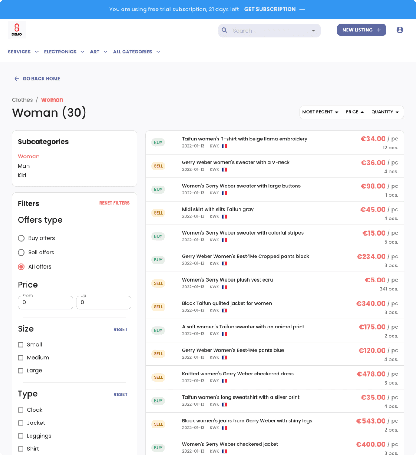High-fidelity wireframes